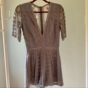 Nordstrom’s Lace Romper with sheer back